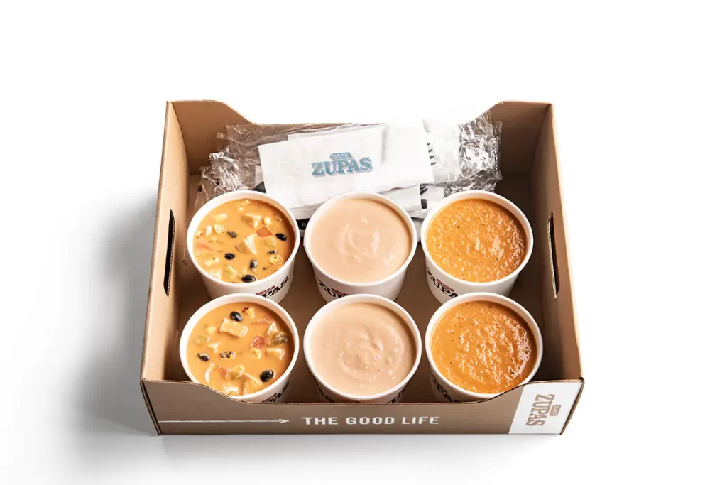 Cafe Zupas Large Variety Soup Tray